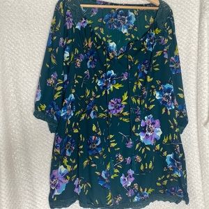 MPH collection floral top shirt blouse